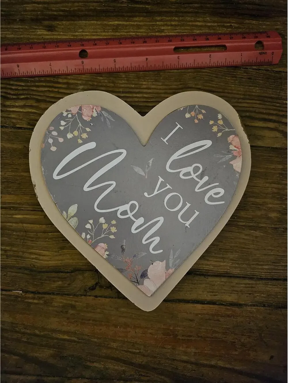 Mother's Day table top heart decor